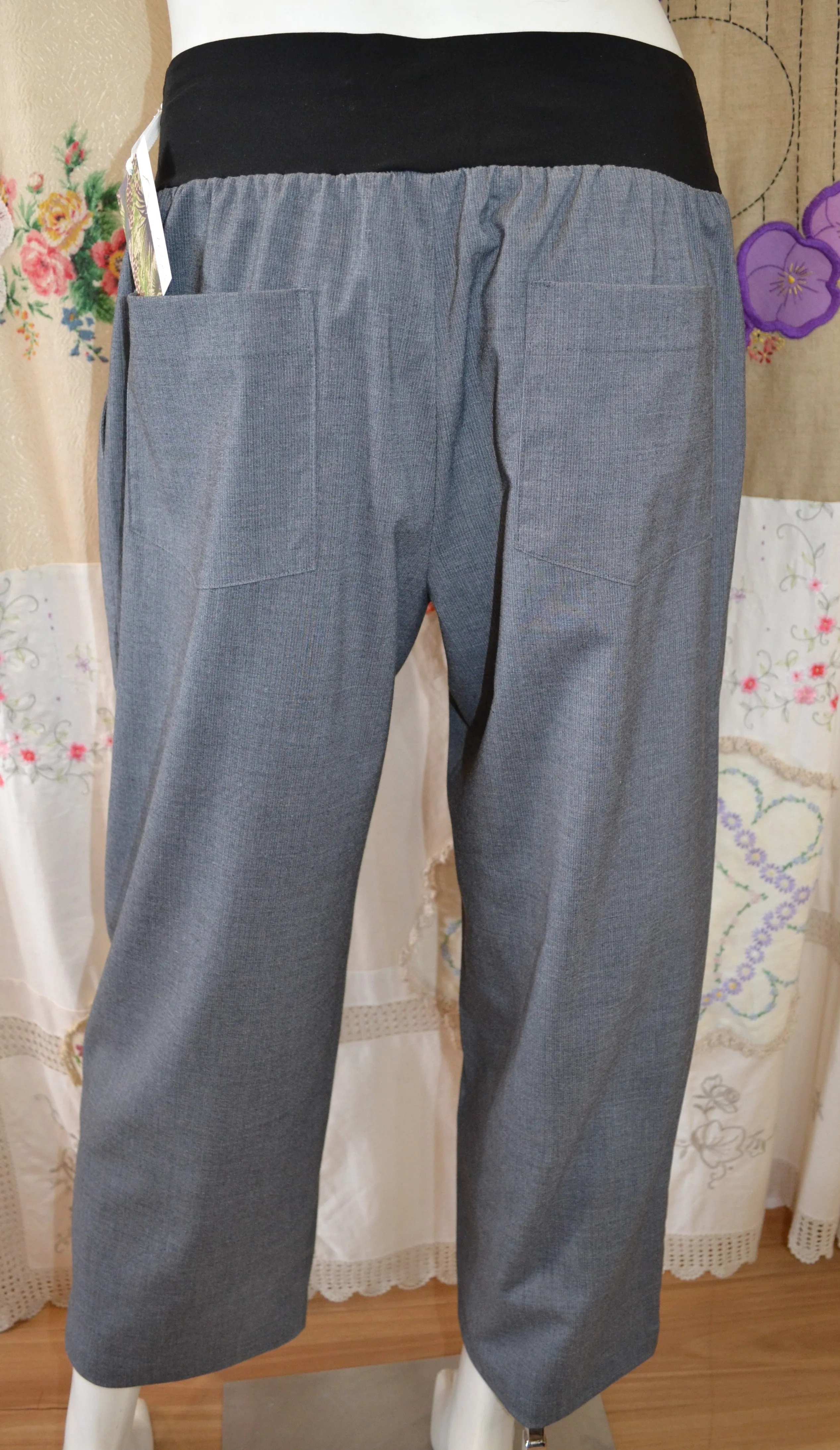 Berserk Steel Grey Stretch Waist Pant